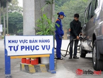 Bán xăng tự bơm kiểu Tây ở Việt Nam